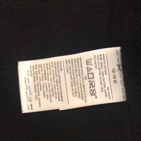 baby GAP Buffalo Plaid Vest Puffer Velvet Cotton Fur Collar 12-18 - Picture 4 of 5